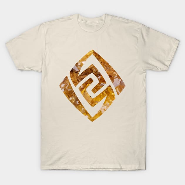 Geo Element Genshin Impact T-Shirt by Basicallyimbored